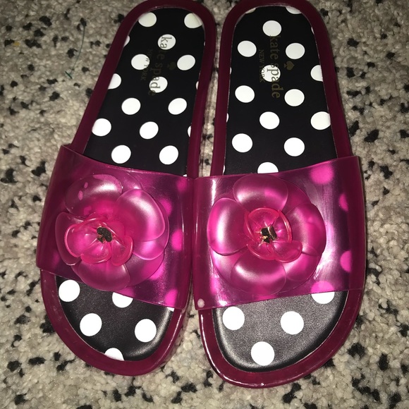 Kate spade pink jelly slide shoes - Picture 1 of 5